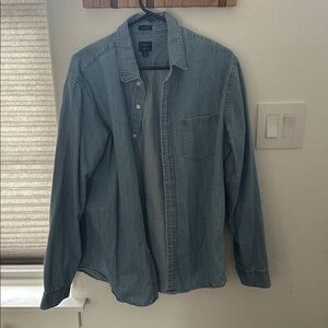 JCrew Light Blue Denim Shirt